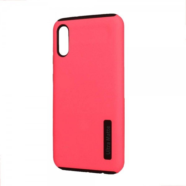 Wholesale Ultra Matte Armor Hybrid Case for Samsung A01 Core (Hot Pink)
